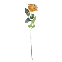 Grenzüberschreitend Beliebte Künstliche Goldene und Silberne Seidenrosen für Hochzeit, Heimdekoration und Fotografie