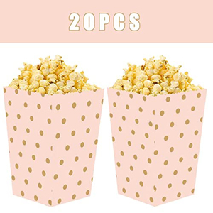 Custom Classical Pink Candy Food Packaging Paper Pop Corn Favor Bucket Containers Popcorn <strong>Boxes</strong> for Movie - Product Image 2