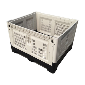 Caisse pliante en plastique boîte-palette robuste pour le transport de boîtes agricoles étanches - Product Image 2