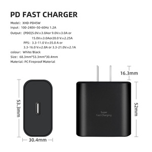 ที่ชาร์จ 45W สินค้าอีคอมเมิร์ซข้ามพรมแดนขายดีอันดับต้นๆ ใช้ได้กับ Samsung S2, S2, S2, S21 และ S20 ชาร์จเร็ว - Product Image 5