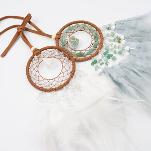 Sáng Tạo Dệt Tay Trang Trí Với Lông Tự Nhiên Đá Dreamcatcher Đối Với Trang Chủ Tường Treo Kỳ Nghỉ Trang Trí Nội Thất Quà Tặng - Product Image 4