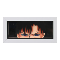 Fabricant Vente en gros Anime boîte à lumière papier sculpture lampe USB veilleuse personnalisée 3D Shadow Box Home Decor lampe de bureau