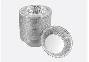 RE3G Épaissir le plat à pizza de récipient rond peu profond de papier d'aluminium de 9 pouces - Product Image 4