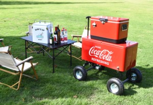 80L kim loại Ice Cooler giỏ hàng với bánh xe bia hộp mát cho nước giải khát cán Cooler - Product Image 5