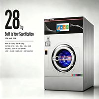Lave-linge et sèche-linge combinés tout-en-un de 28 kg avec télécommande WiFi à un bouton, format compact, paiement par code QR, idéal pour les dortoirs scolaires