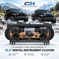 Pour Jeep Wrangler JL/Gladiator JT 2018-2023 Tableau de bord numérique 12,3''