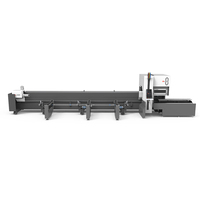 Mesin Pemotong Laser Pipa Vertikal Dua Chuck 3kw untuk Pipa Logam Bulat dan Persegi, Mesin Pemotong Laser Fiber