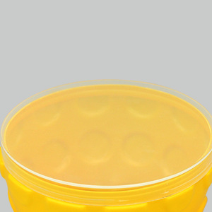 Pineapple Shape Plastic Food Container <b>Large</b> Capacity Round Kitchen Storage <b>Bin</b> For Food Pet Material - Product Image 1