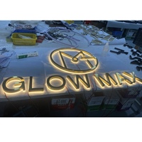 Maßgefertigtes 3D-Hintergrundbeleuchtetes Schild LED-Beleuchtete Buchstaben Außenwerbung Geschäftsfrontschild Edelstahl-Logo Leuchtschild Großhandel