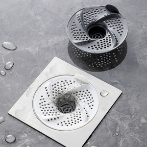 Filtro de desagüe tipo vórtice estilo japonés, filtro de pelo para desagüe de baño, filtro universal antipelo para inodoro. - Product Image 1