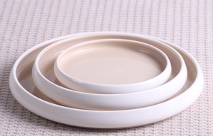 French Design High White Inspired with White Outside and Gray Inside Main Courses Available at Wholesale Prices <b>Dinnerware</b> <b>Set</b> - Product Image 2