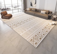 Moderner Teppich mit Blumenmuster aus Polyester, Umweltfreundlich und Haustierfreundlich für Wohnzimmer und Schlafzimmer