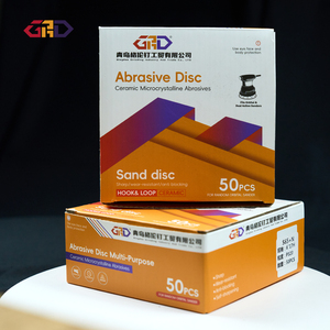 แผ่นขัดกระดาษทรายสำหรับขัดและขัดขนาด150มม. แผ่นขัดแบบตะขอและห่วง - Product Image 6