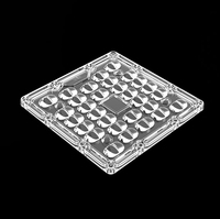 Lensa Optik LED Cetakan Khusus SMD 5050 Lensa Lampu Jalan LED 80x140 Sudut Sinar >90% Transmisi untuk Lampu Sorot Gudang
