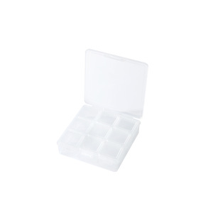 Transparent <b>Plastic</b> Jewelry Storage <b>Box</b> With 9 Compartments For Beads And Small Accessories Organizing Case - Product Image 4