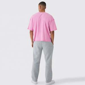 เสื้อยืด2025ทรงหลวมผ้าคอตตอน100% โครงผ้าฝ้ายสำหรับผู้ชายเสื้อยืดครอปลายตัวอักษรแนวสตรีท - Product Image 2