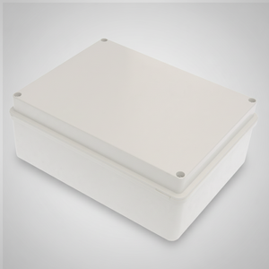 Scatola stagna grigia per elettronica e strumenti derivata da parete 240x190x90 - Product Image 1