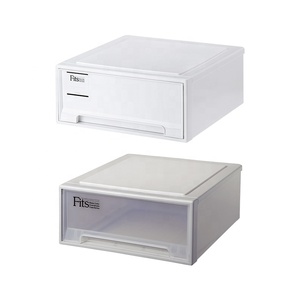 TENMA Plastic White Expandable Wardrobe Stackable <strong>Drawer</strong> <strong>Storage</strong> Organizer <strong>Stacking</strong> <strong>Drawer</strong> Cabinet Floor-standing <strong>Storage</strong> Box - Product Image 5