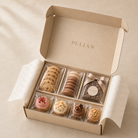 Boîte d'emballage personnalisée pour boulangerie, boîte d'expédition en carton ondulé avec impression de logo pour la livraison de gâteaux, biscuits, pains et desserts