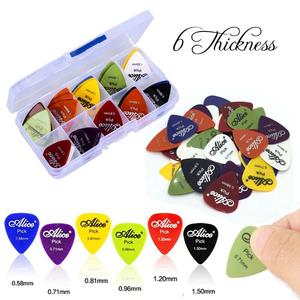 ALICE-caja de púas para guitarra, Mini púas triangulares de colores, abs, esmerilado/suave, el más barato - Product Image 6