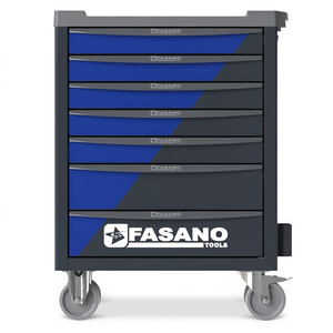 Carrito de Herramientas Rodante Fasano Tools con 7 Cajones, Organizador de Almacenamiento Azul Gris para Garaje o Taller - Product Image 2