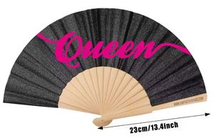 Colorful Rainbow Bamboo Folding Handheld Fan New Chinese Style National Fan Folk Style Painted Hand Fan Wedding <b>Gift</b> - Product Image 3