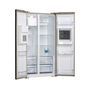 Réfrigérateur côte à côte intelligent à affichage numérique pour usage domestique 608L avec machine à glaçons et distributeur d'eau - Product Image 2