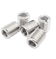 Inserts filetés fendus en acier inoxydable M3 M4 M5, autotaraudeurs unidirectionnels pour meubles en bois