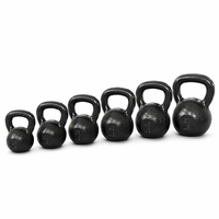 Kettlebell en fonte à poids fixe, revêtement en poudre, 20lbs 30lbs 40lbs 50lbs, entraînement de force pour la maison, salle de sport, mise en forme du corps