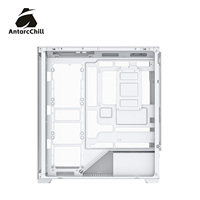 AntarcChill White Full Tower Dual Compartment PC Case Support E-ATX ATX MATX ITX 360 Radiator USB 3.0