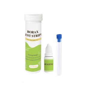 Bandelettes de <span class=keywords><strong>test</strong></span> au borax de marque neutre (Modèle W-1) certifiées CE, 10 bandelettes/flacon pour usage domestique et hospitalier, durée de conservation de 2 ans - Product Image 1