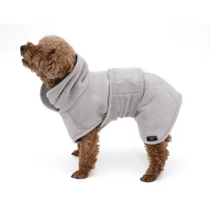 Ls Fabriek Groothandel Aanpassen Hond Drogen Coat Microfiber Sneldrogende Super Absorberende Hond Badjas Handdoek