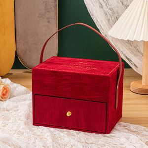 Çift katmanlı kadife hediye kutusu, zarif tasarım düğün iyilik için hassas bir seçim, yıldönümleri, ve özel günler - Product Image 2