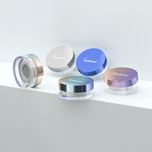 Envase de polvo suelto dorado, embalaje de cosméticos biodegradable, envase de polvo suelto sobre la marcha, envase de polvo suelto con cepillo - Product Image 4