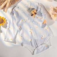 Combinaison pour bébé printemps-été, style européen et américain, manches longues, vêtements pour bébé, pyjama pour nouveau-né, vêtements de classe, coton