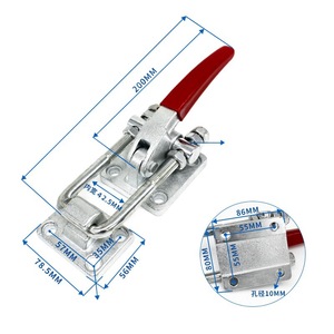 Loquet de porte en acier inoxydable, serrure à serrage rapide, serrure de boîte à outils, <span class=keywords><strong>pince</strong></span> de serrage réglable - Product Image 2