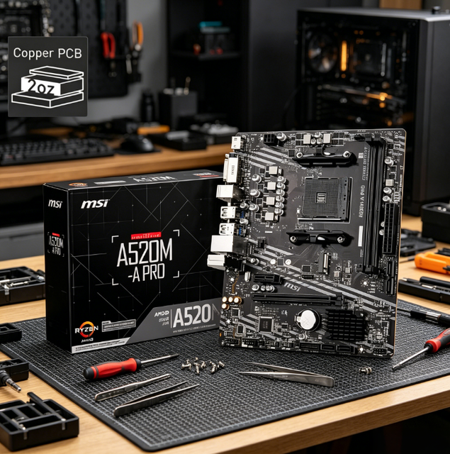 Glorexon A520M-A PRO DDR4 New Gaming Desktop Motherboard SATA Double Channel Integrated Graphics AMD AM4 Socket 64GB RAM