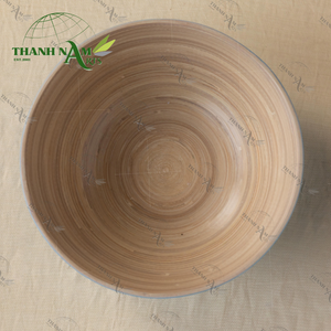 Vajilla de bambú biodegradable personalizada OEM, cuenco ecológico desechable para fiesta, uso doméstico sostenible, Color Natural clásico - Product Image 5