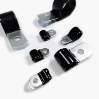 Abrazaderas para Tuberías Recubiertas de PVC Directo de Fábrica, Rango de Diámetro de 10-100 mm, Abrazaderas Fijas para Cables, Venta al por Mayor con Precio de Fábrica