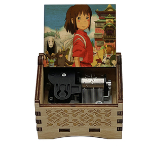 Carillon Meccanico <span class=keywords><strong>in</strong></span> Legno Personalizzato con Canzone di Spirited Away, Regalo di Compleanno per Ragazze e Bambini, Giocattolo per Feste - Product Image 1
