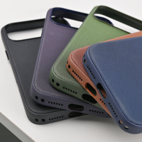 Funda Magnética TechWoven de Tela Tejida para iPhone 17 18 Pro Max N52 con Anillo Magnético Incorporado, Cubierta Protectora Texturizada Premium