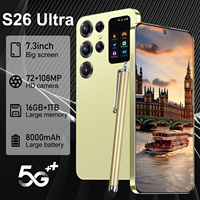 Smartphone Ultimate S26Ultra 5G 16GB RAM 1TB ROM Android 15 Layar HD Flagship Kamera 108MP Dual SIM