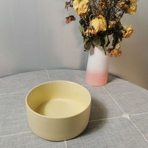 Bol en céramique durable pour chat et chien avec cadre en bois, anti-étouffement, anti-choc, pour aliments lents, bol à eau stocké pour petits animaux de compagnie - Product Image 1