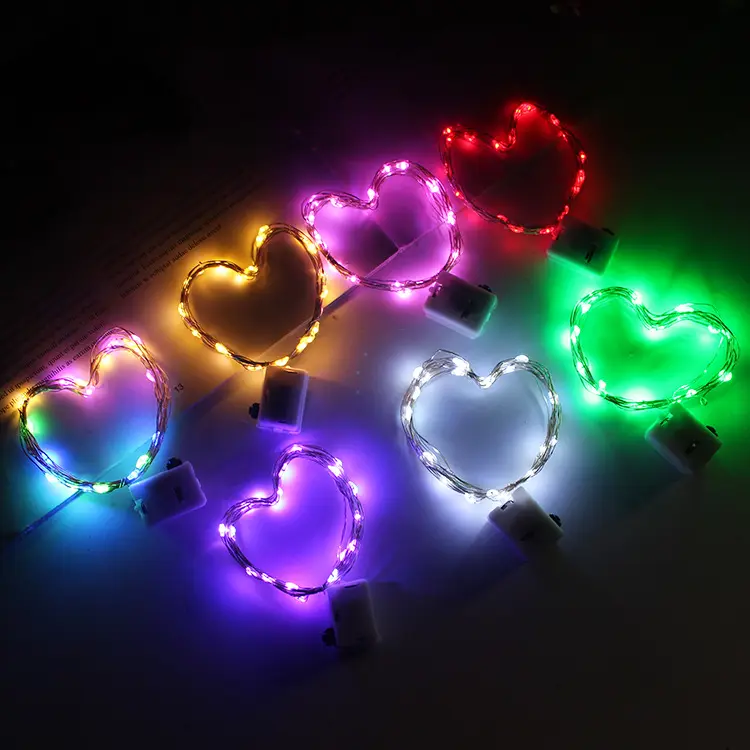 LR44 Battery RGB 3M Led Silver Wire Fairy Mini Christmas String Lights