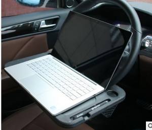 스티어링 휠 트레이 자동차 식품 트레이 먹는 노트북 2 측 차량 트레이 책상 테이블 일정한 여행자 - Product Image 3