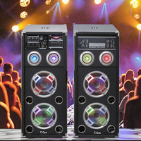 Système de sonorisation PA pour DJ, karaoké, ensemble d'enceintes multimédias actives avec télécommande, micro intégré pour téléphone portable et ordinateur