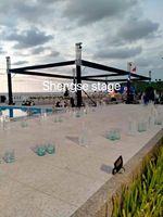 Sistema de Elevación de Truss de Aluminio de 400*400MM de Alta Capacidad de Carga para Decoración de Bodas al Aire Libre, Exhibiciones, Cenas y Banquetes