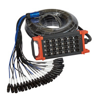 Câble audio multipaire XLR professionnel portable 8 canaux 30m TC2-8 avec boîtier de scène pour sonorisation en direct