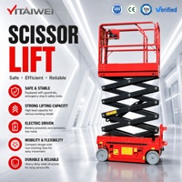 Plateforme élévatrice à ciseaux électrique, hauteur de plateforme 4,6 m, capacité 200 kg, plateforme de travail aérien mobile autopropulsée
