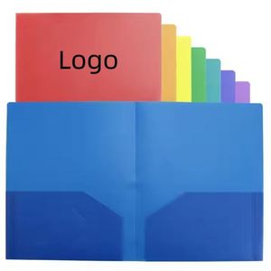 Custom logo Office Supplies Pp Material File <b>Folder</b> With Two Pockets <b>A4</b> Size Document File <b>Folder</b> - Product Image 1
